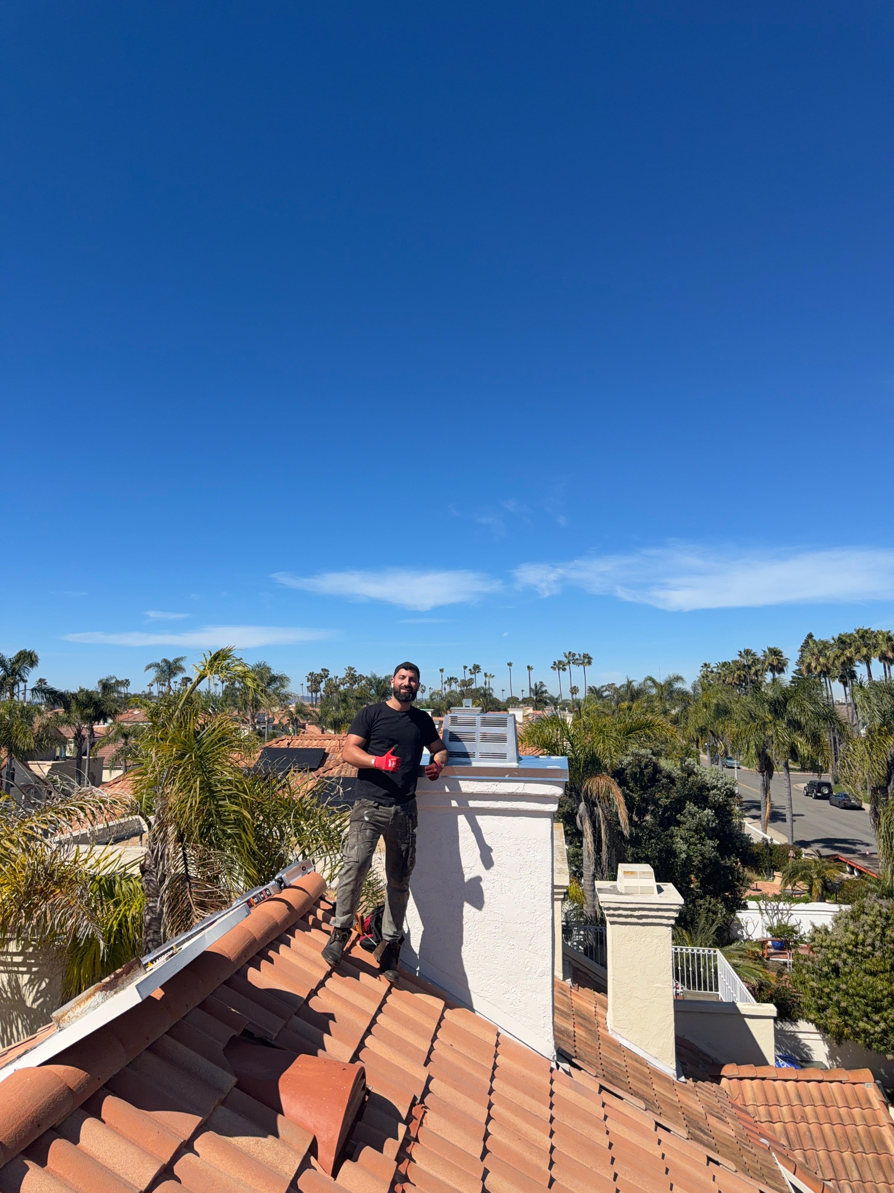 Chimney Go technician on the job